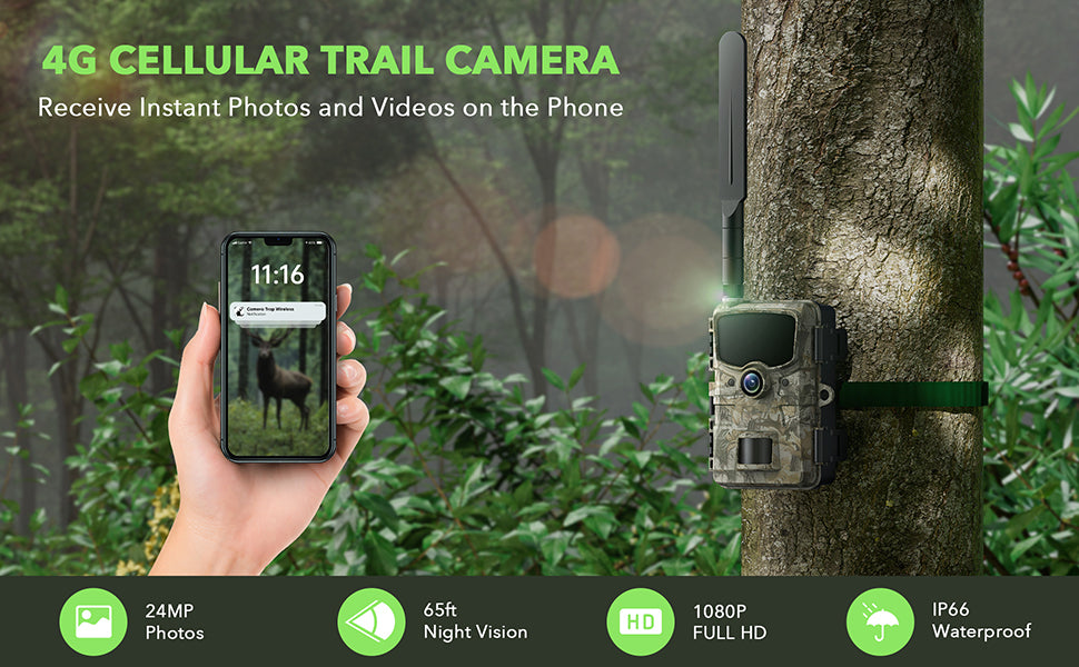 4G LTE Cellular Trail Camera