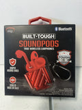 iHip Built-Tough SoundPods True Wireless Bluetooth Earphones *NEW* RED