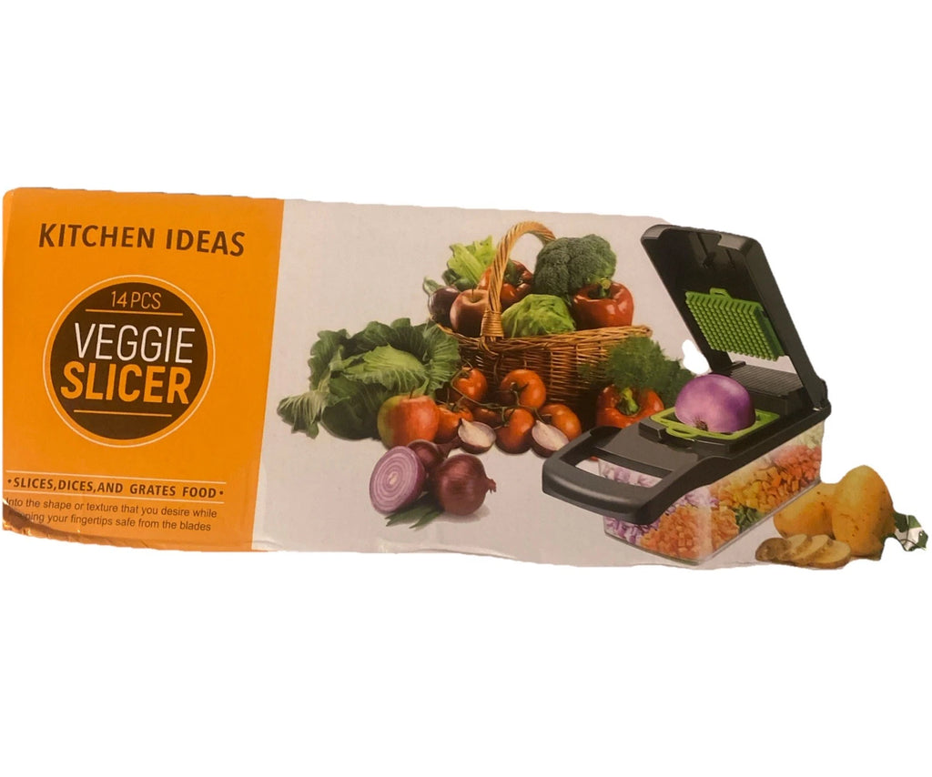 Veggie Slicer-Dices-Grates