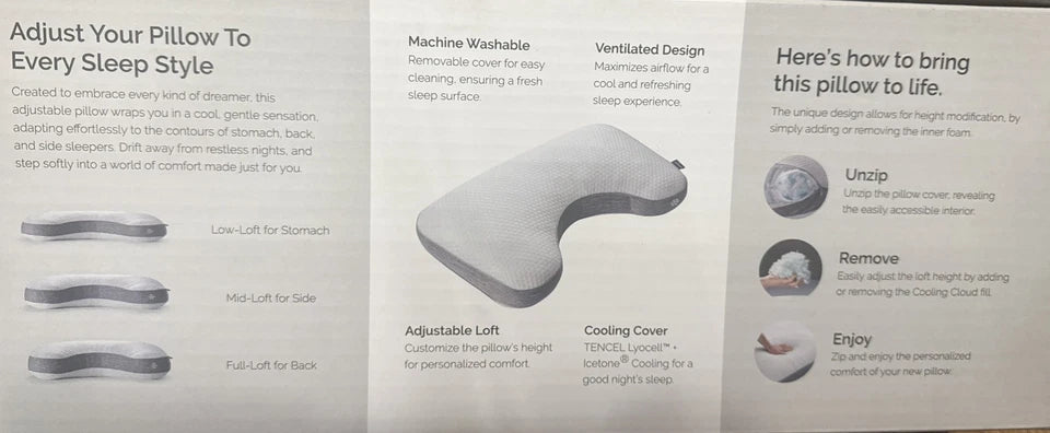 Sleeptone Cooling Pillow Queen Size