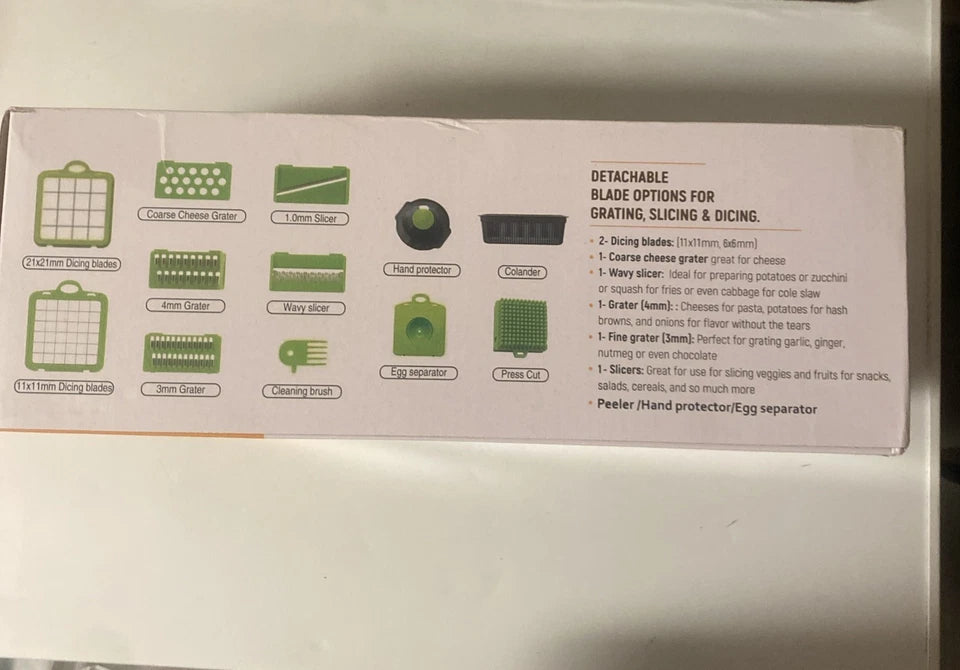 Veggie Slicer-Dices-Grates