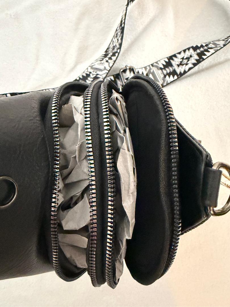 Sam & Hadley Black Studded Sling Bag - NEW