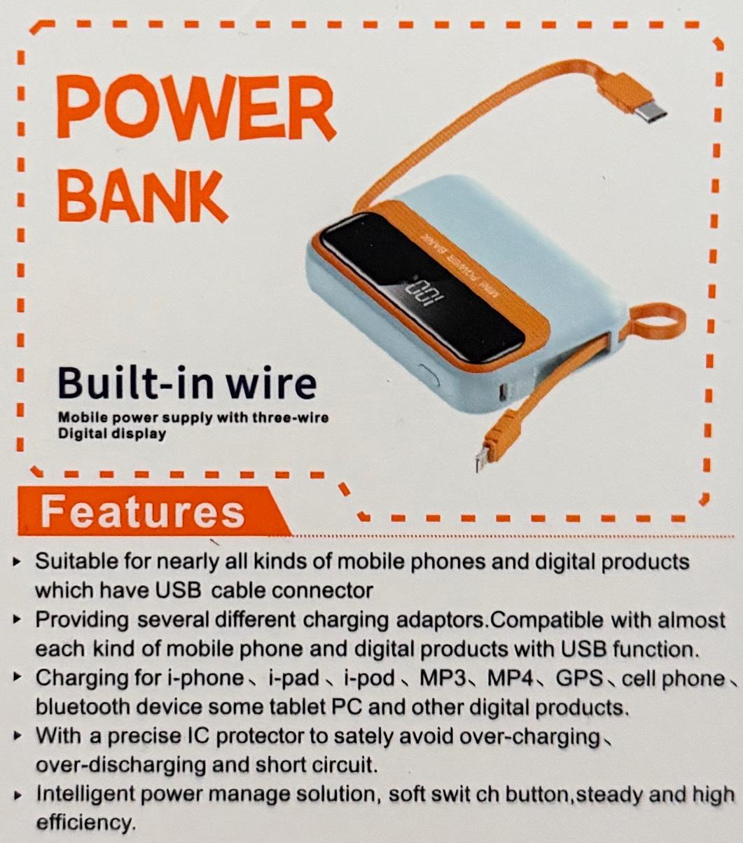 Power Bank Portable External Battery Backup For Cell Phone